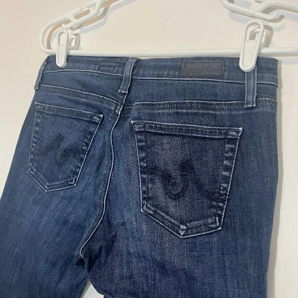 AG Adriano Goldschmied Jeans Womens 28 R Blue The Zip Skinny Zipper Stretch - Picture 14 of 16